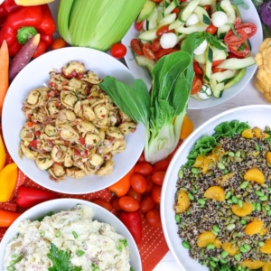 Choose from a seasonal variety of scratch made sides and salads for your office catering order. Healthy fresh made sides are a perfect compliment to your lunch meeting. We have delicious options that accommodate vegetarians, vegans, and gluten-free guests on your catering order.